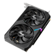 ASUS Dual GeForce GTX 1660 SUPER MINI OC edition 6GB GDDR6 graphics card, highlighting the fans