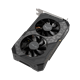 TUF Gaming GeForce GTX 1650 OC Edition 4GB GDDR6 graphics card, front angled view, showcasing the fan