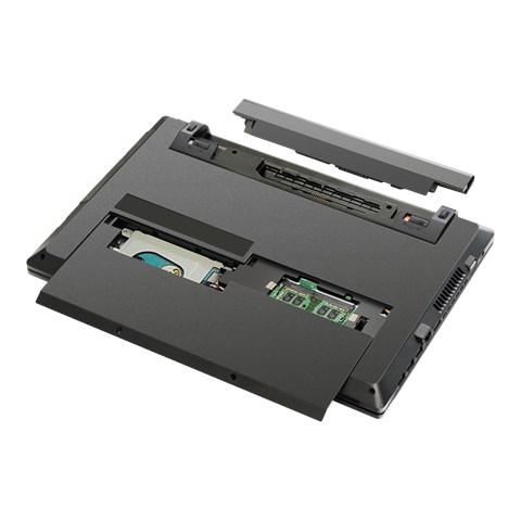 ASUSPRO P2540 – Replaceable battery and service door for quick maintenance