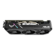 ASUS TUF Gaming X3 GeForce GTX 1660 SUPER Advanced edition 6GB GDDR6 graphics card, top view, showcasing the heatsink