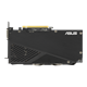 Dual series of GeForce RTX 2060 SUPER EVO V2 Advanced Edition graphics card, rear view 
