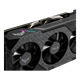 ASUS TUF Gaming X3 GeForce GTX 1660 Ti OC edition 6GB GDDR6 graphics card, front angled view, showcasing the fans, showcasing the heatsink
