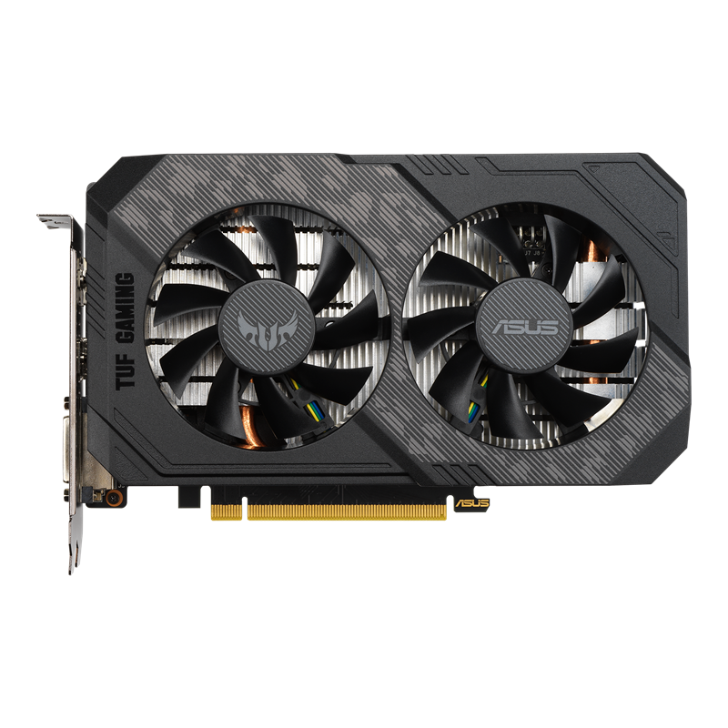 TUF Gaming GeForce GTX 1650 SUPER 4GB GDDR6 graphics card, front view