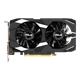 Dual GeForce GTX 1650 OC edition graphics card, front view 
