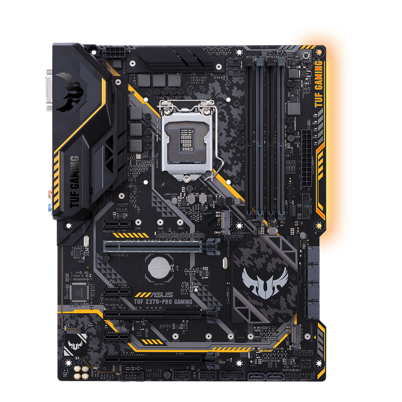 TUF Z370-PRO GAMING front view
