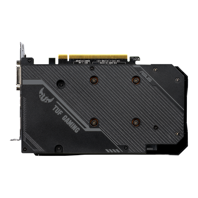 ASUS TUF Gaming GeForce GTX 1660 6GB GDDR5 graphics card, rear view