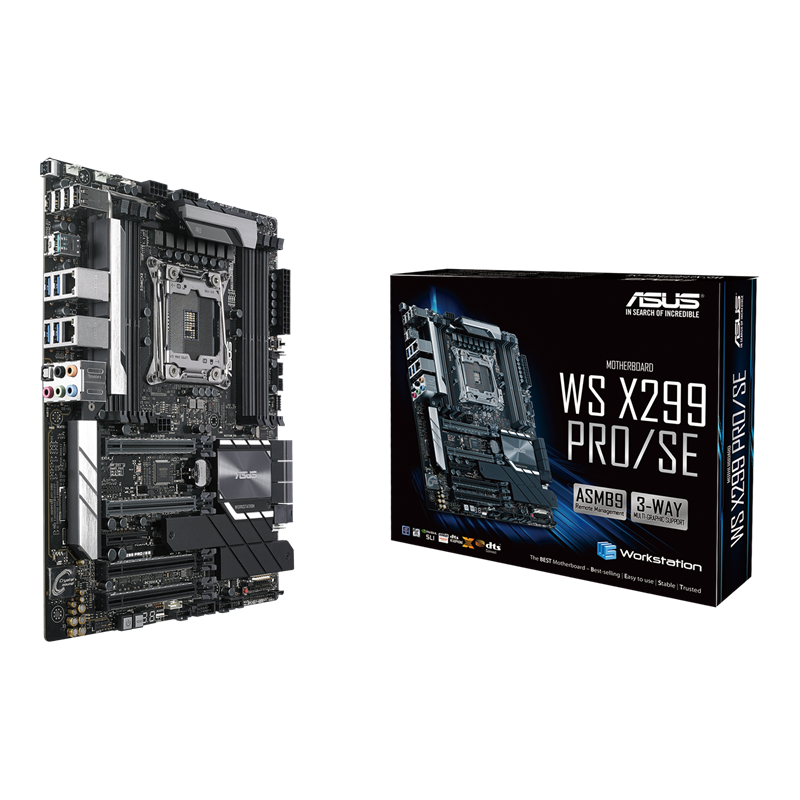 WS X299 PRO/SE motherboard, what’s inside the box  