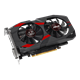 Cerberus GeForce GTX 1050 Ti graphics card, front angled view