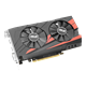 ASUS Expedition GeForce GTX 1050 OC edition graphics card, front angled view