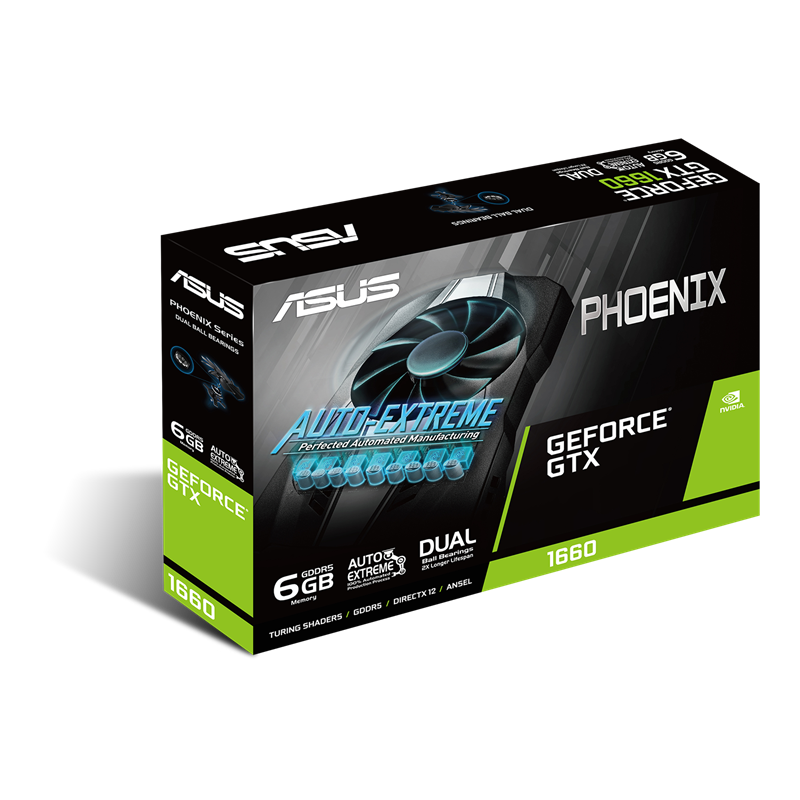 ASUS Phoenix GeForce GTX 1660 6GB GDDR5 packaging