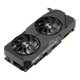 Dual GeForce RTX 2080 EVO graphics card, front angled view 