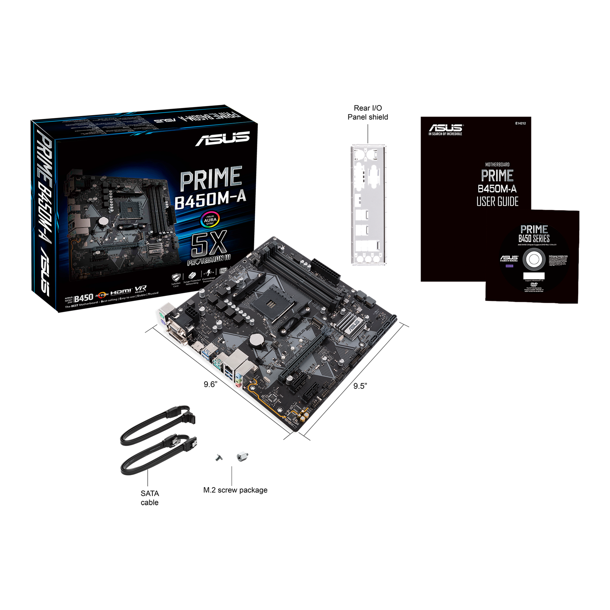 ASUS マザーボード PRIME B450M-A