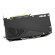 Dual series of GeForce RTX 2060 EVO graphics card, rear angled view 