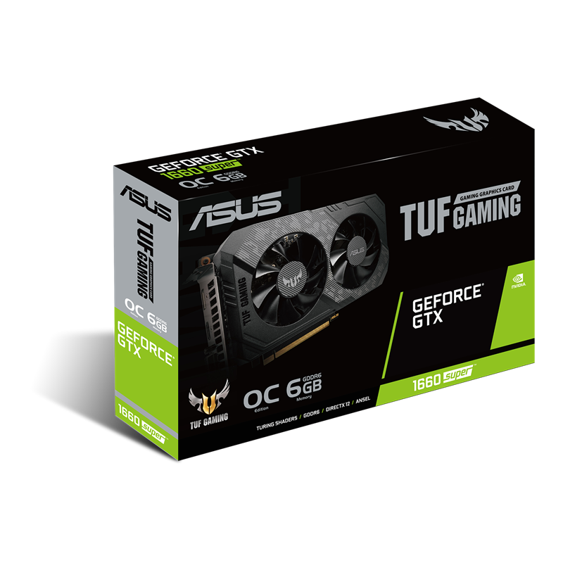 TUF Gaming GeForce GTX 1660 SUPER OC Edition 6GB GDDR6 Packaging