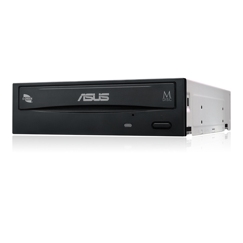 ASUS DRW-24B3ST front view, tilted 45 degrees