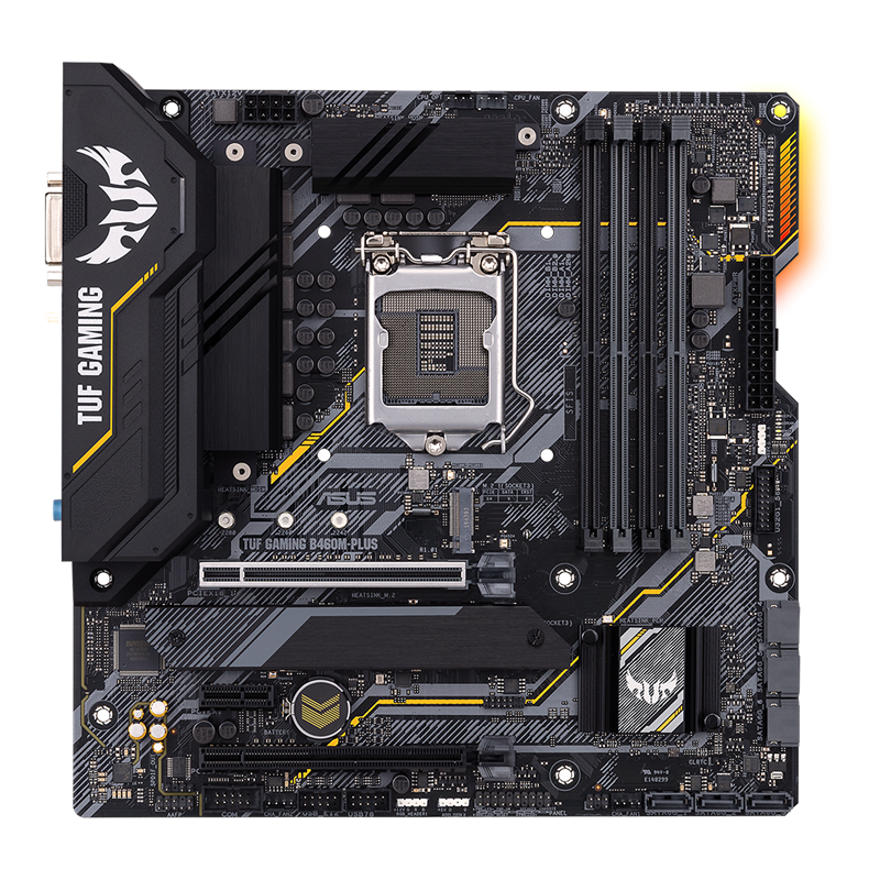 Placa Mãe Asus TUF GAMING B460M-PLUS, Chipset B460, Intel LGA 1200