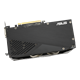 Dual series of GeForce RTX 2070 EVO V2 graphics card, rear angled view 