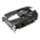 Phoenix GeForce GTX 1060 graphics card, front angled view, highlighting the fans, I/O ports