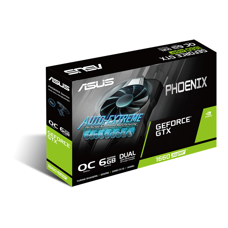 ASUS Phoenix GeForce GTX 1660 SUPER OC edition 6GB GDDR6 packaging