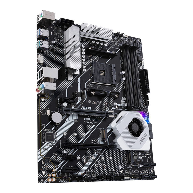 PRIME X570-P front view, 45 degrees