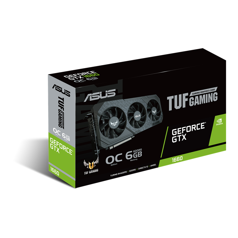 ASUS TUF Gaming X3 GeForce GTX 1660 OC edition 6GB GDDR5 Packaging