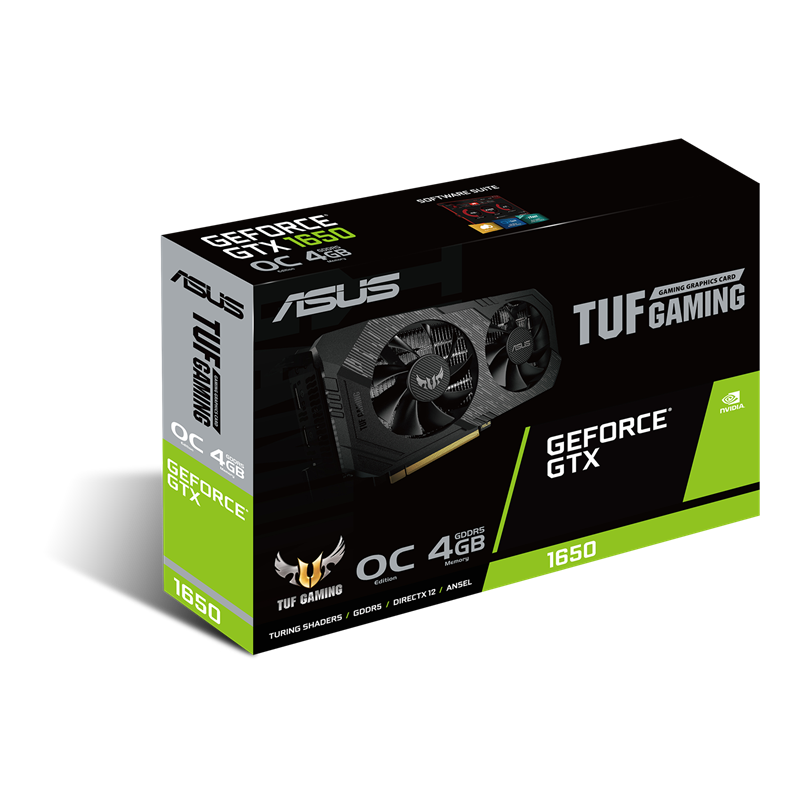 ASUS TUF Gaming GeForce GTX 1650 OC edition 4GB GDDR5 Packaging