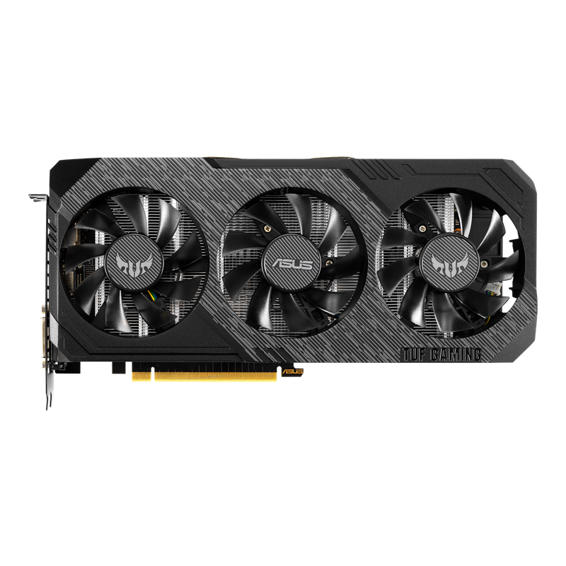 ASUS TUF Gaming X3 GeForce GTX 1660 OC edition 6GB GDDR5 graphics card, front view