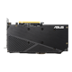 ASUS Dual Radeon™ RX 5500 XT EVO graphics card, rear view 