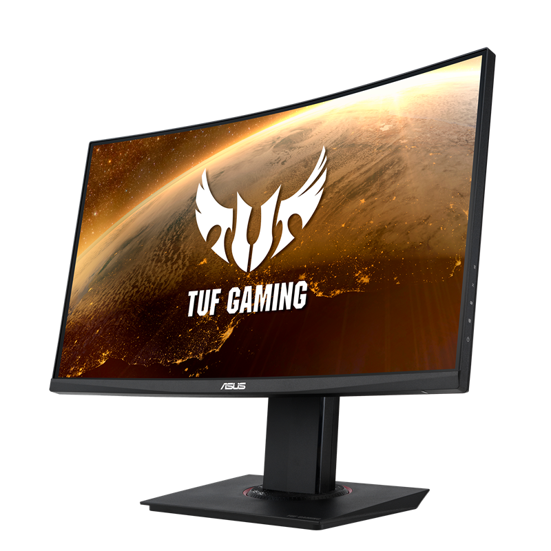 TUF GAMING VG24VQR, front view to the left