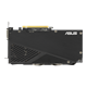 Dual GeForce GTX 1660 SUPER OC Edition 6GB GDDR6 EVO graphics card, rear view 