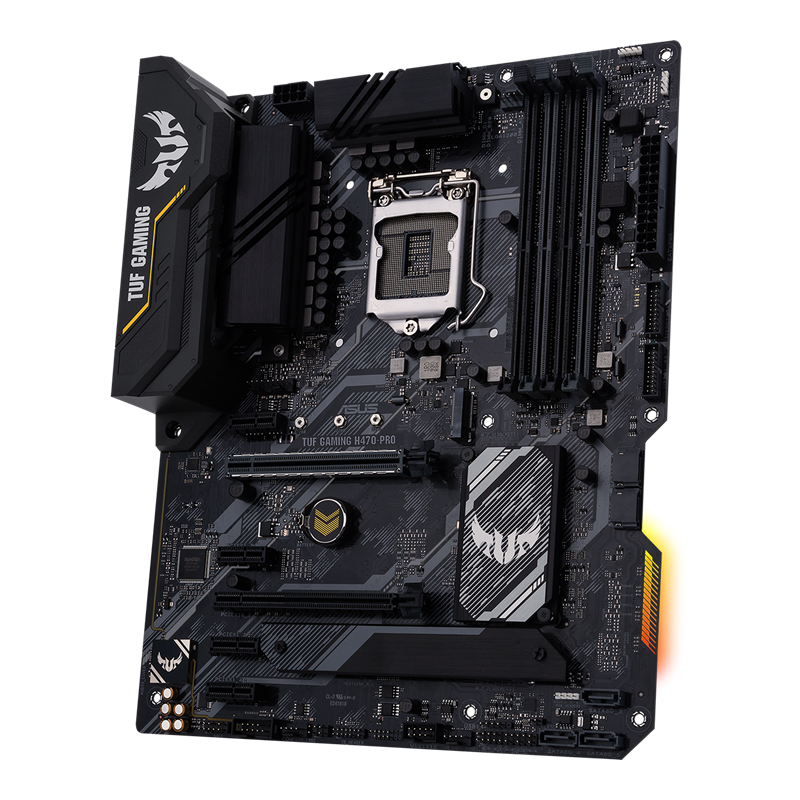 TUF GAMING H470-PRO front view, 45 degrees