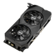 Dual series of GeForce RTX 2070 EVO V2 graphics card, front angled view 
