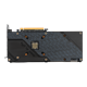 ASUS TUF Gaming X3 AMD Radeon RX 5700 XT OC card, rear view 