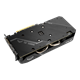 ASUS TUF Gaming X3 GeForce GTX 1660 Ti OC edition 6GB GDDR6 graphics card, angled rear view