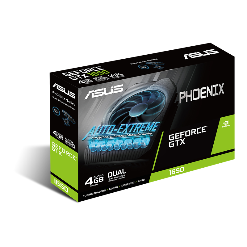 ASUS Phoenix GeForce GTX 1650 4GB GDDR6 Packaging