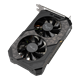 TUF Gaming GeForce GTX 1660 SUPER 6GB GDDR6 graphics card, front angled view, showcasing the fan