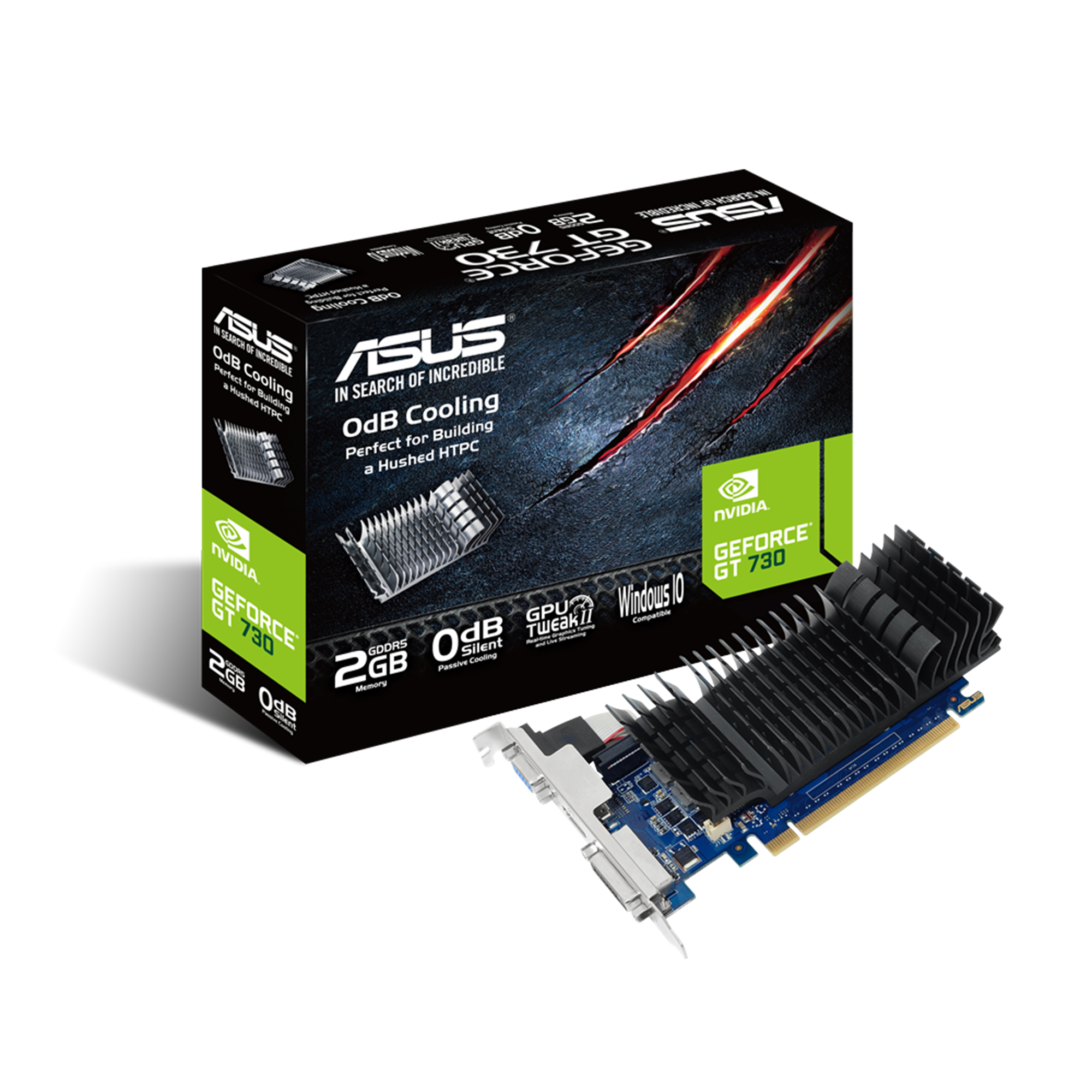 Asus GeForce GT 730 2GB GDDR5 64bit PCIe (GT730-SL-2GD5-BRK)