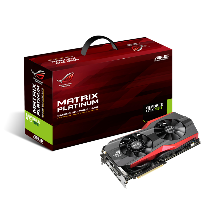 MATRIX-GTX980-P-4GD5 graphics card and packaging