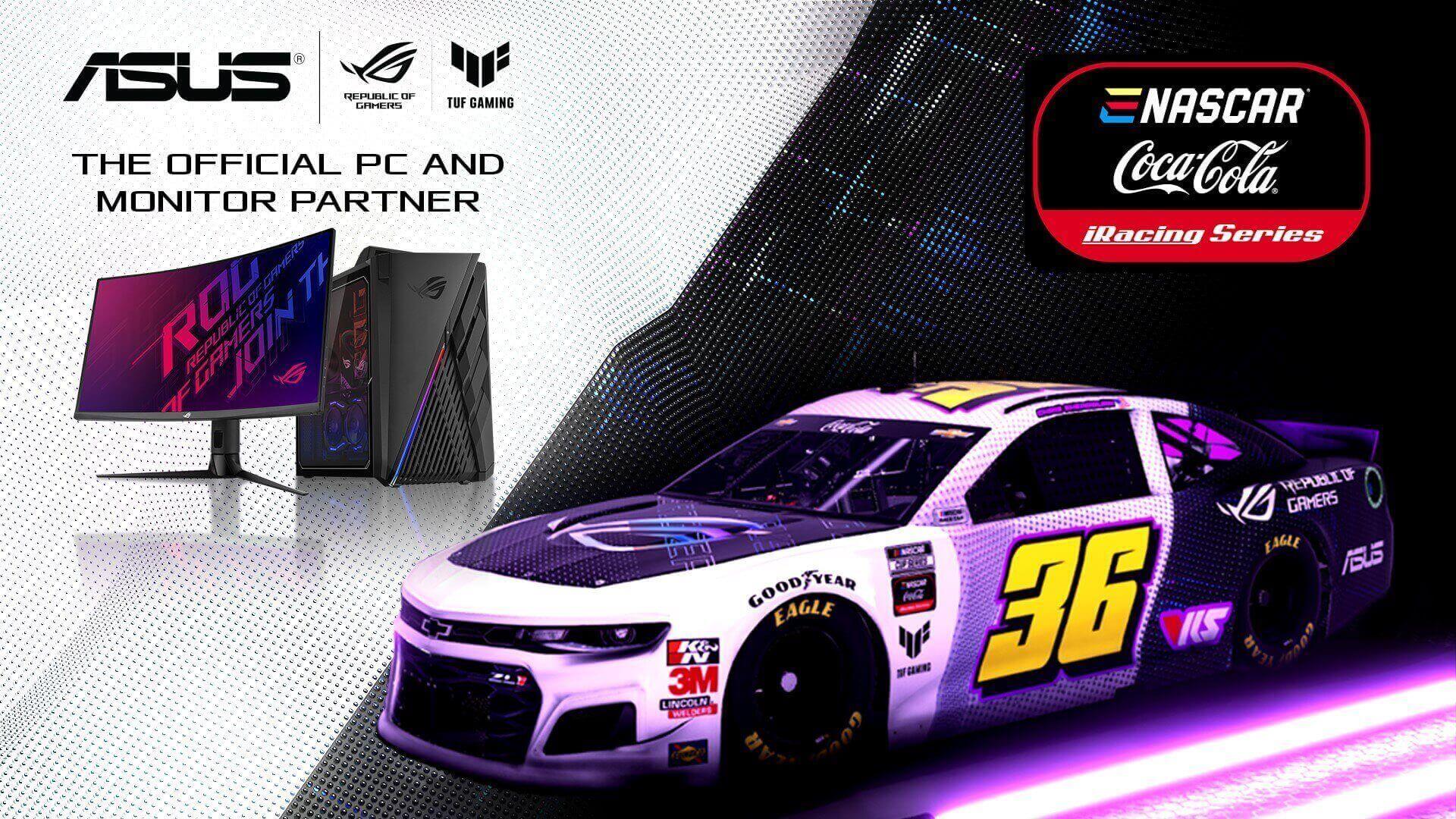 iRacing series Nascar with ROG PC and monitor - ASUS the official PC and Monitor Partner