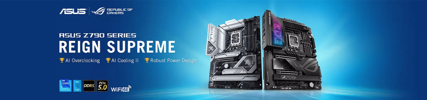 ASUS Z790 Series - Reign Supreme with AI Overclocking, AI Cooling II, and Robust Power Design