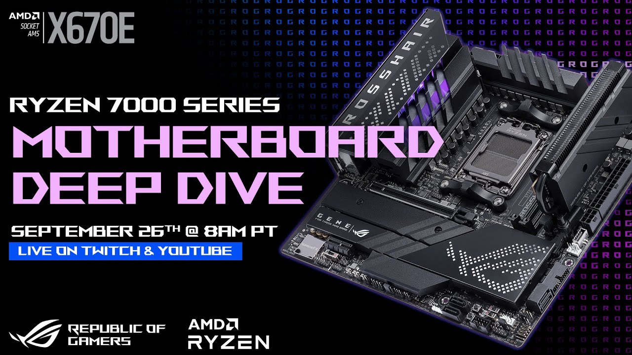 Ryzen 7000 is here! Checking out ROG X670 motherboards - Livestream