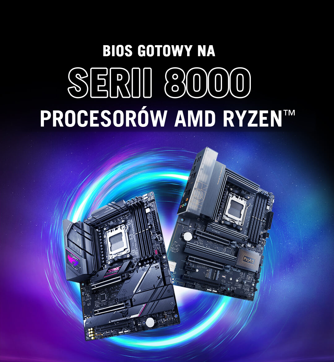 Two B650 motherboards image with BIOS Ready for 8000 Series AMD Ryzen™ Processors