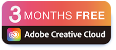 3 個月免費 Adob​​e Creative Cloud