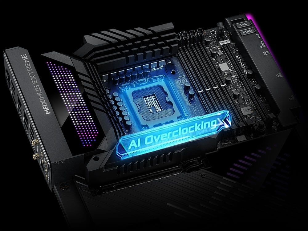 Image illustration for ASUS AI Overclock technology on ROG Z790 motherboard