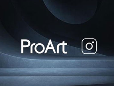 ProArt Instagram icon against a dark background