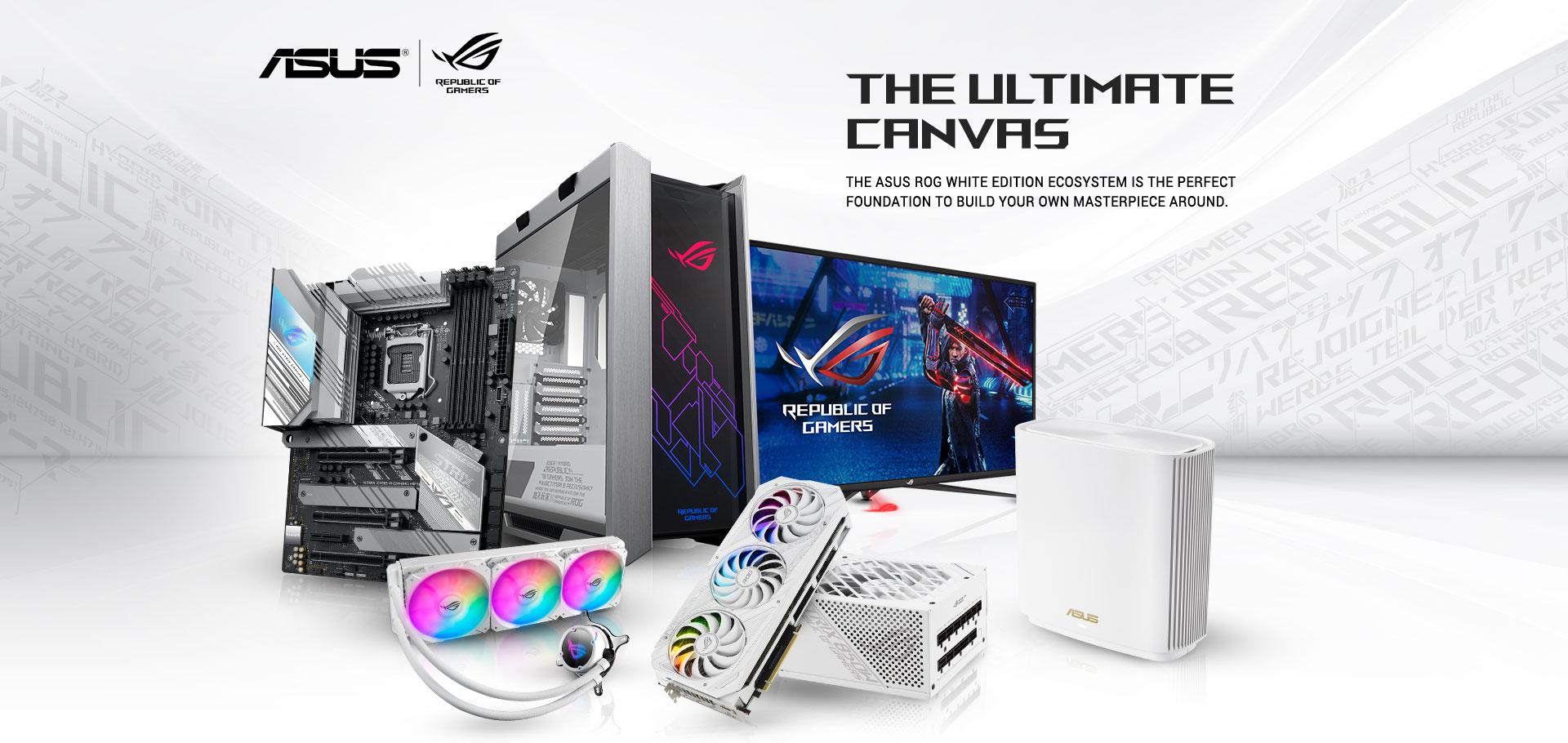 The ASUS ROG White Edition Ecosystem