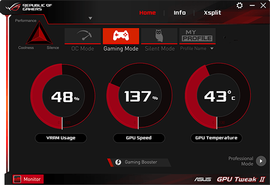 GPU Tweak Dashboard