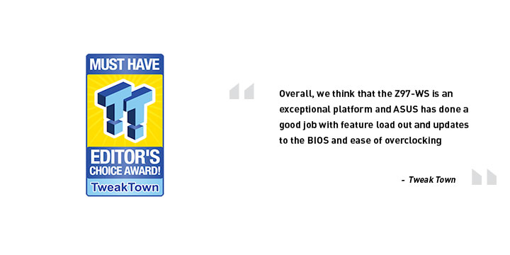 ASUS Z97 WS Award