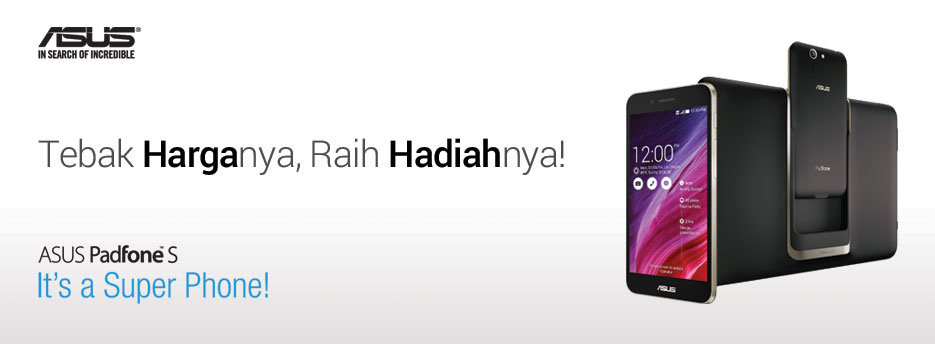 Static WebPage - Tebak Harga PadFone S - It's a Super Phone!