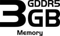 3GB GDDR5 Memory